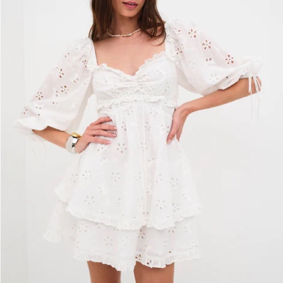 For Love & Lemons Fletcher Mini Dress - Picture 1 of 4